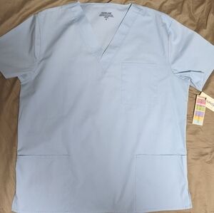 Light Blue Men's V-Neck Shirt